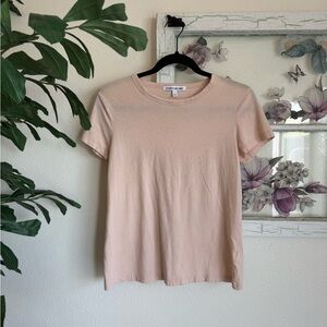 Elizabeth and James Pale Blush Short Sleeve Crewneck Tee